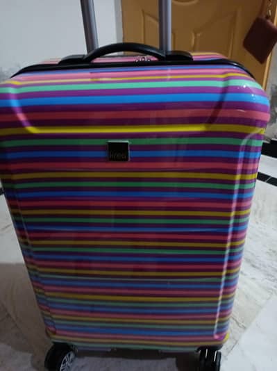 imported multi color travel medium trolley