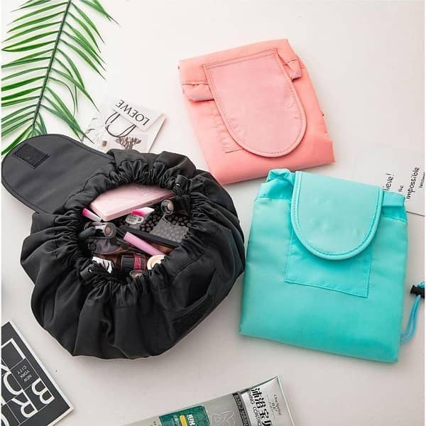 Portable Magic Travel Storage Pouch Cosmetic Makeup Toiletry Storage Organizer For Women - Multi