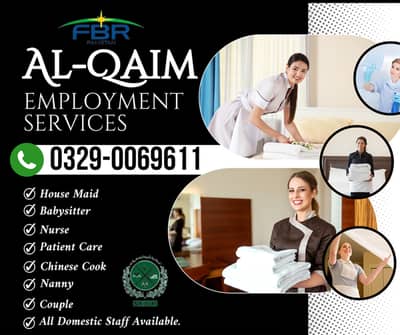 Maids / House Maids / cook / House chef / Baby Sitter maid available