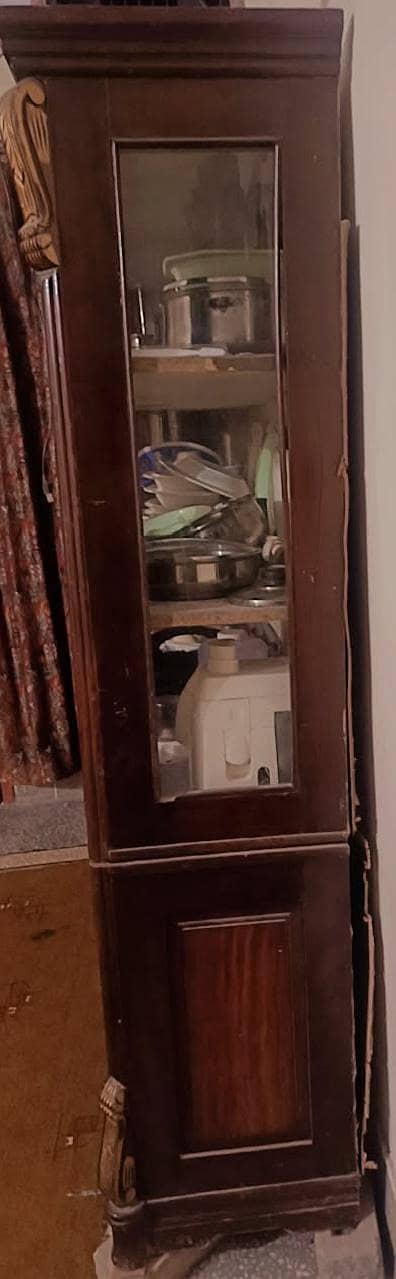 wooden showcase