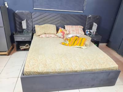Tufted Bedset With Big Wardrobe