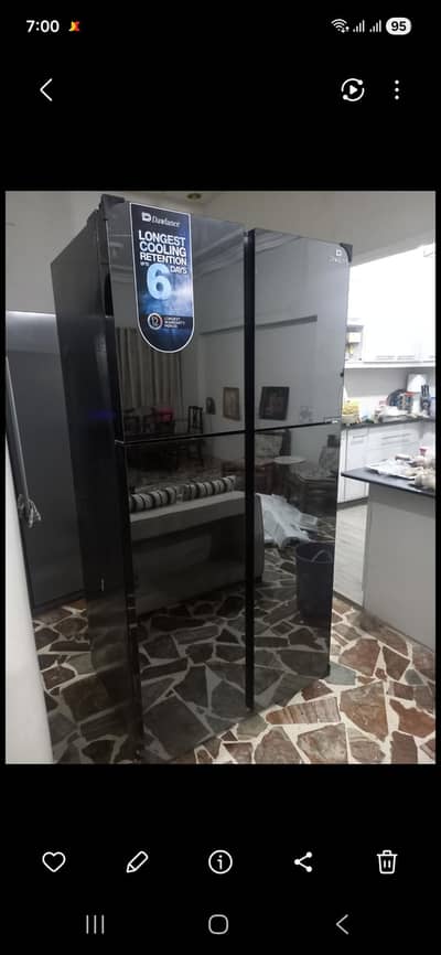 only 6 months used Dawlence inverter 4 door  Refrigerator  like new