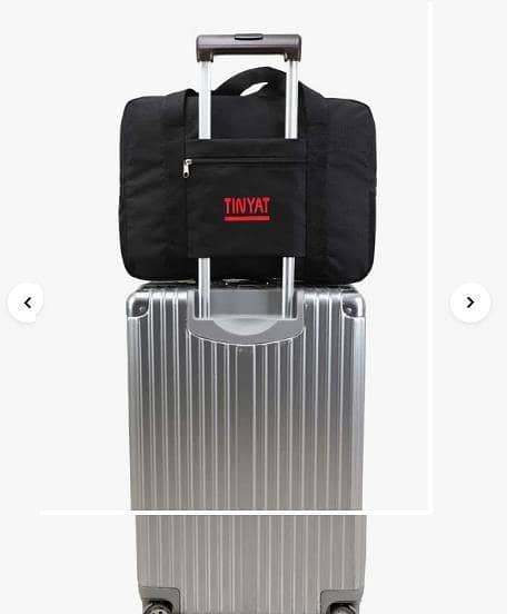 A-S Foldable Travel Duffel Bag for Women and Men Luggage bag Good Quality - Black Tinyat