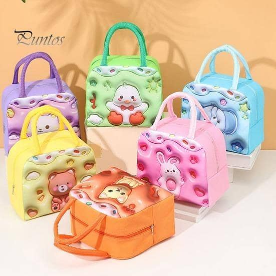 Insulation 3D HOT and COLD Lunch Bag Aluminum film Bag Size Small - Multi
