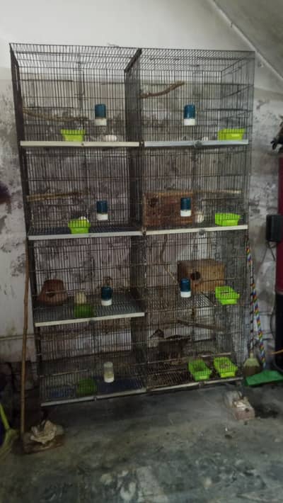 8 PORTION 1.5 by 2 IRON HEAVY CAGE For sale
