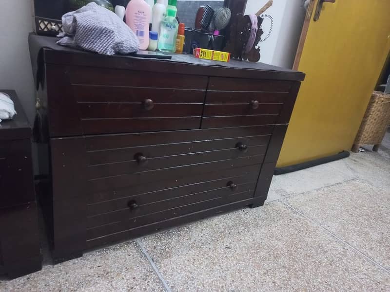 Solid wood complete bed set 2