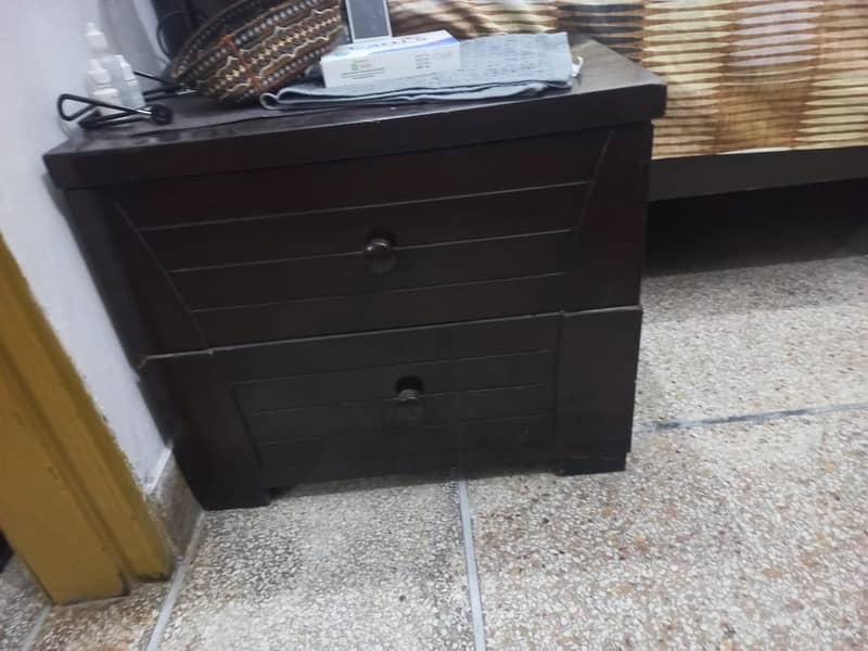 Solid wood complete bed set 4