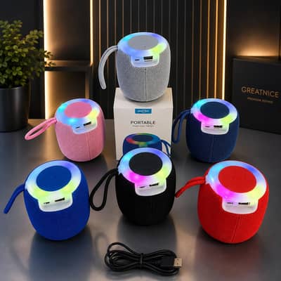 Mini Wireless RGB Speaker - Best for Outdoor & Home - Multi-Color