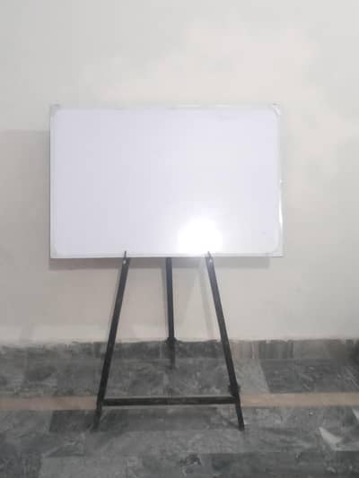White board 2x3 ft with iron foldable stand