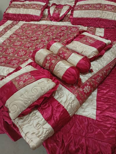 Beautiful 9pcs Fancy Bed Sheet Set