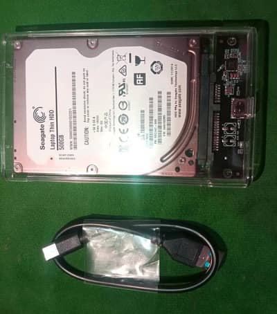500 GB External Hard Disk With Case