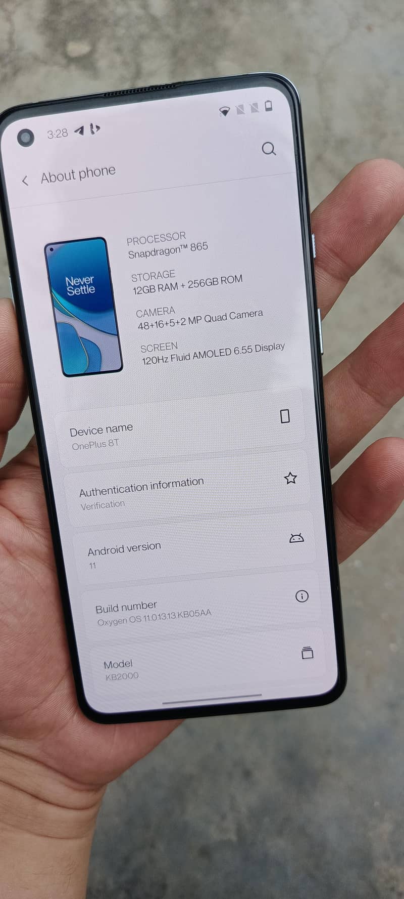 ONE PLUS 8T 0