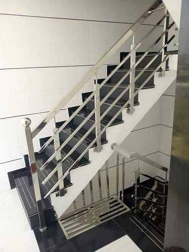 SS stairs railing / Installtion Services / Customize Stairs