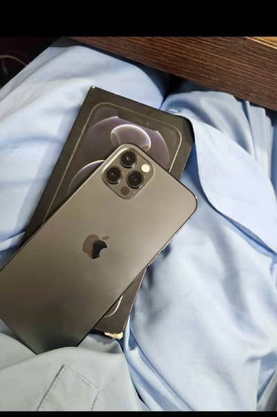 Iphone 12 pro max simworking 256 gb with box 10/10 disply chnage
