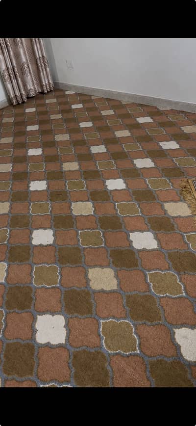 2 Carpets - Peach/Golden/Brown