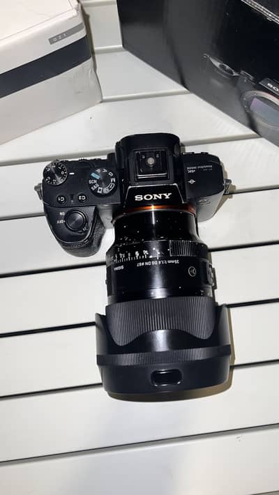 Sony a7iii with sigma 35mm 1.4 DG DN used