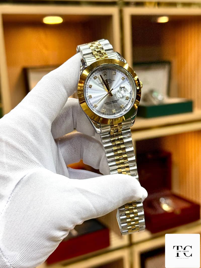 Rolex stainless steel watch 1