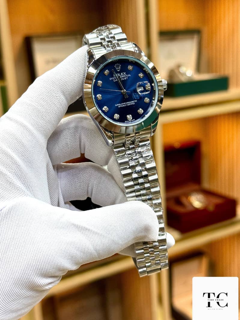 Rolex stainless steel watch 2