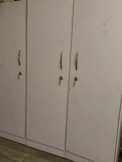 Pure lasani wood four door wardrobe