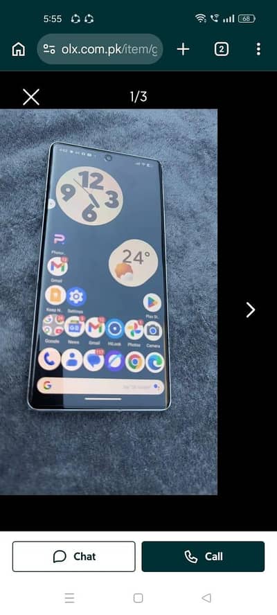 Google pixel 7 pro PTA approved with box 03053807204