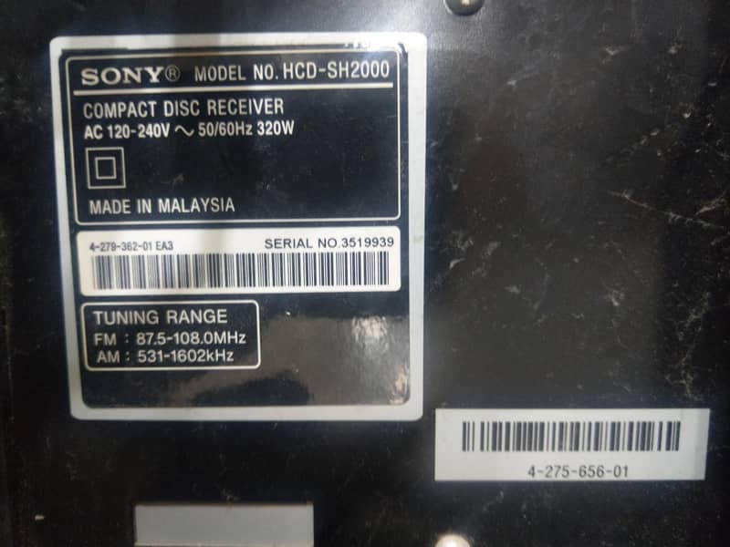sony HCD -SH2000 7
