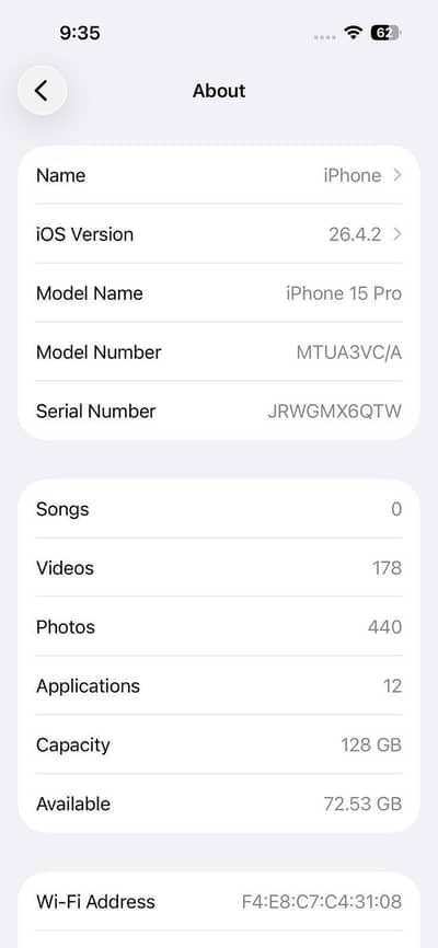 iPhone 15 pro JV water pack