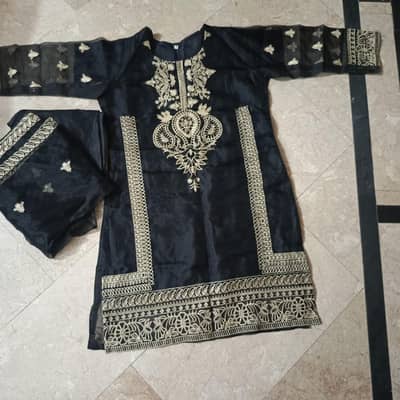 embroidery organza dress