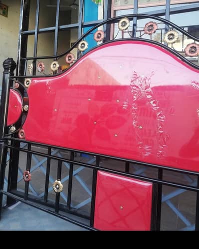 iron made  double bed