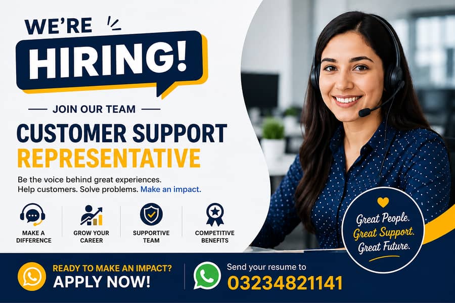 HIRING CUSTOMER SUPPORT REPRESENTATIVES! 0