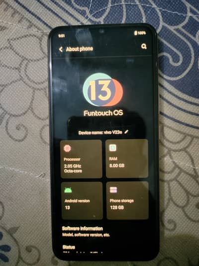 Urgent sale Vivo V23E 10 by 10 condition