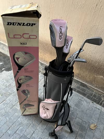 Golf set for girls. 9-12 years old. Like new