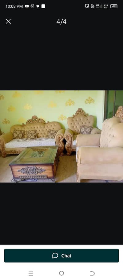 BEAUTIFUL TURKISH  BEIGE COLOUR SOFA SET