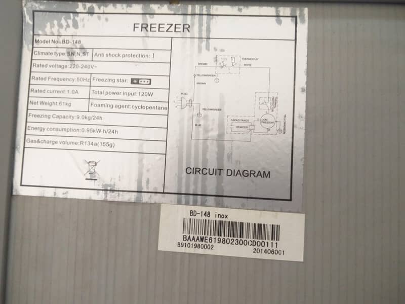 Freezer vertical Type 10