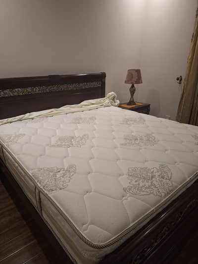 The mattress was bought 10 years ago but is  clean and has no stains. s