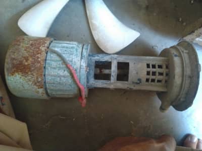 Room cooler motor and water pump