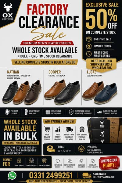 Factory Clearance Premium Men Shoes Stock Available In Bulk