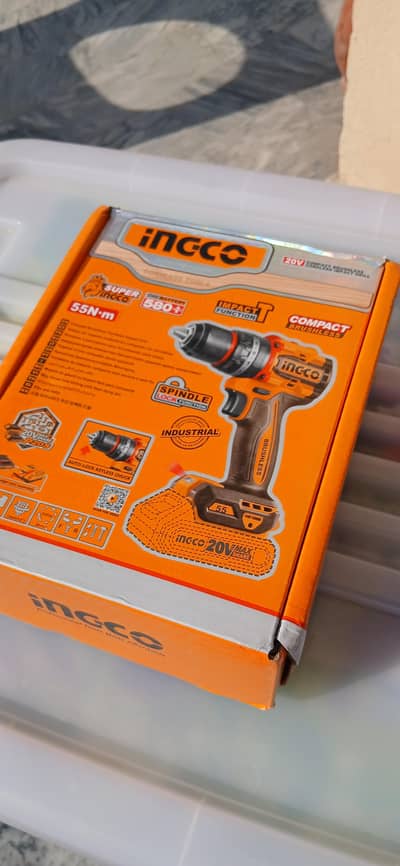 Ingco Cordless Drill Machine Impact Driver