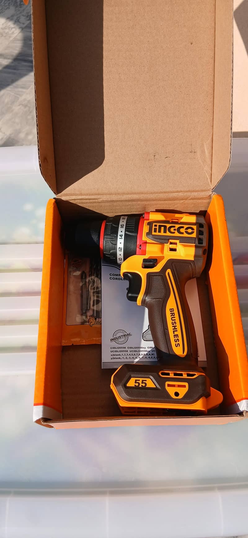 Ingco Cordless Drill Machine Impact Driver 1
