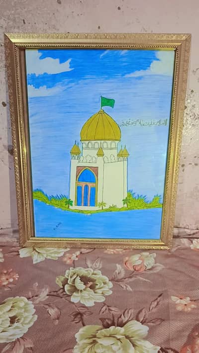 Handmade sketch aur vibrant coloring.