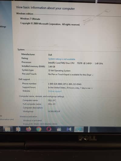 Dell Vostro 1500 quor 2 duo Laptop 4Gb DDR2 ram