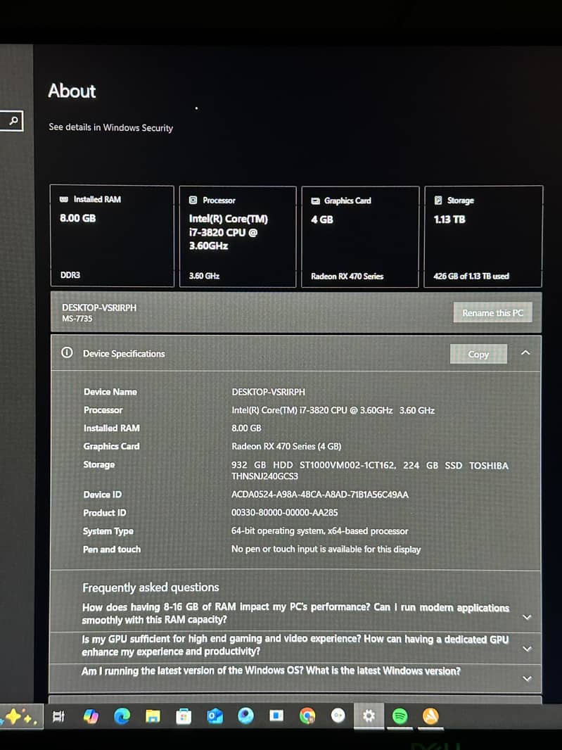Gaming Pc full set 1