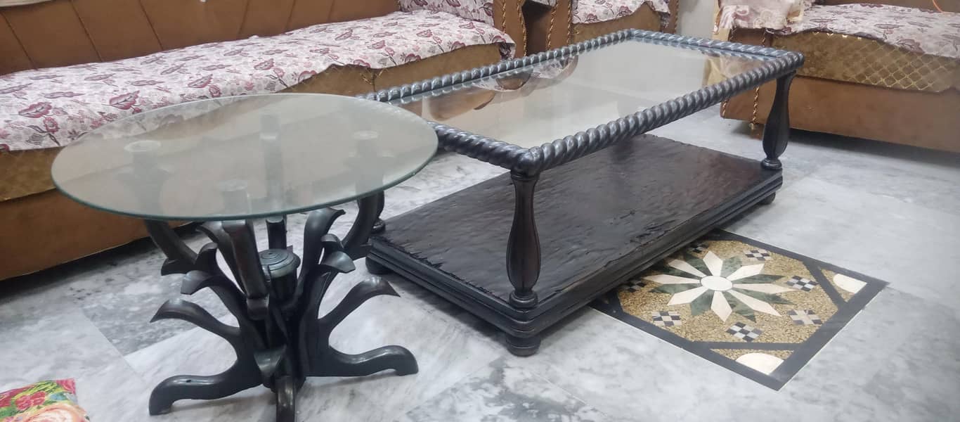 Center Table with side table 2