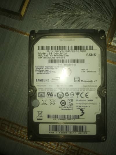 Laptop Hard drive 1TB
