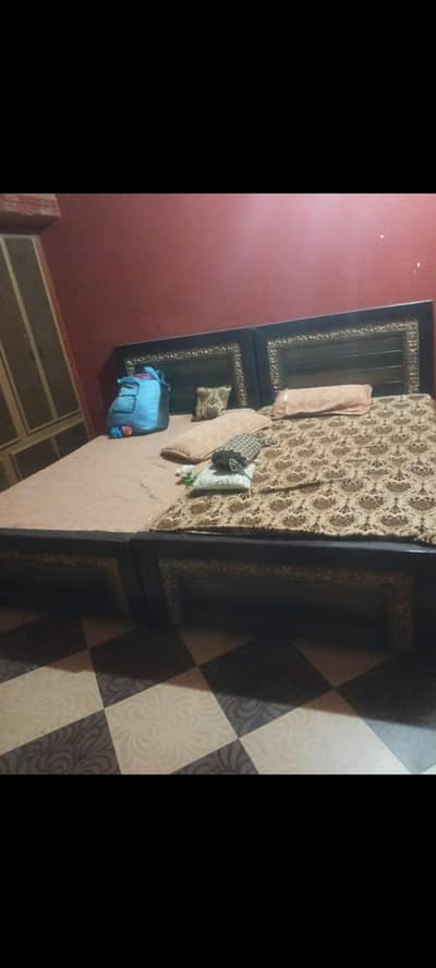 single large bed set with mattress