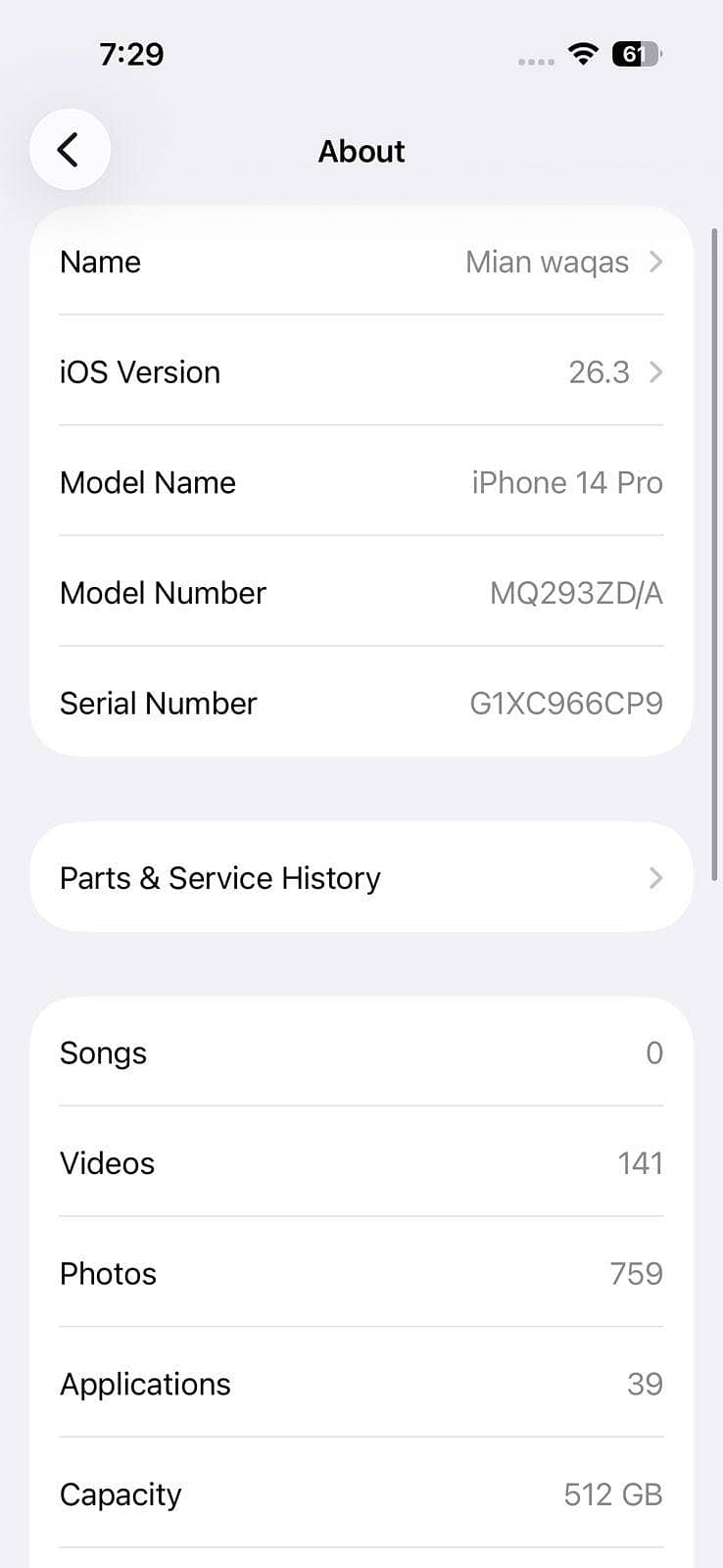 Iphone 14pro 6