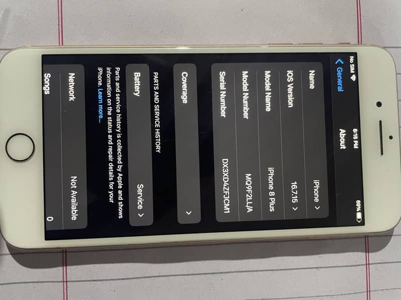 Iphone 8 plus ( 64gb ) 0