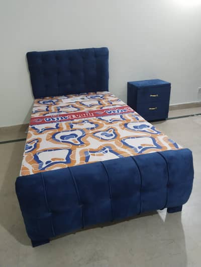 Single Bed Wooden/Poshish Bed/Single Bed Poshish