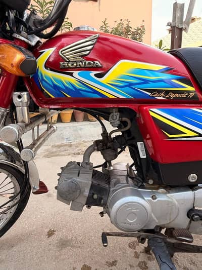 honda CD 70 2021 model Karachi number engine sealed