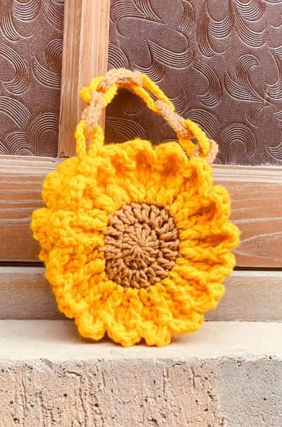 crochet handbag
