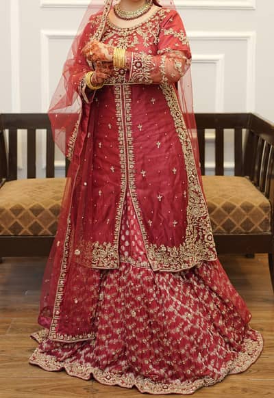 Bridal (Barat) Dress (Fershi Lenhga) Handmade Medium Size